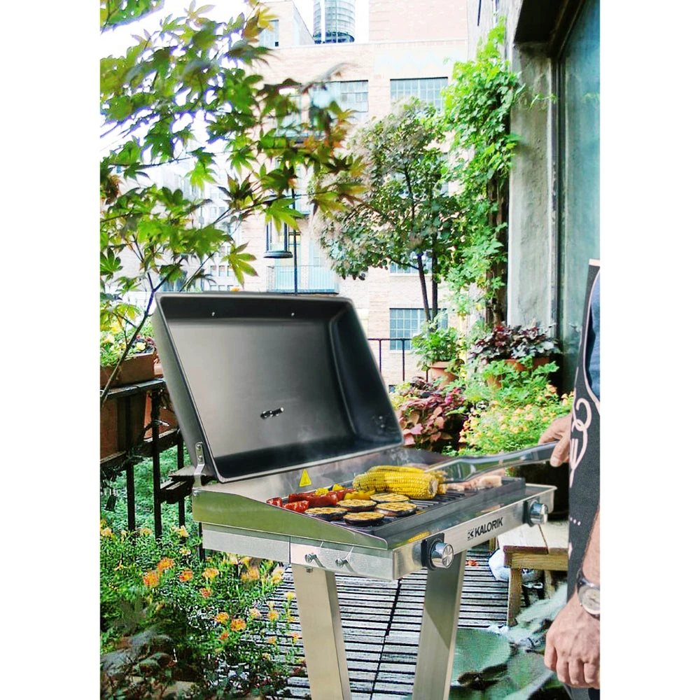 Kalorik Standing Electric BBQ Grill - Silver & Black 11 Kalorik Standing Electric BBQ Grill - Silver & Black - Image 11