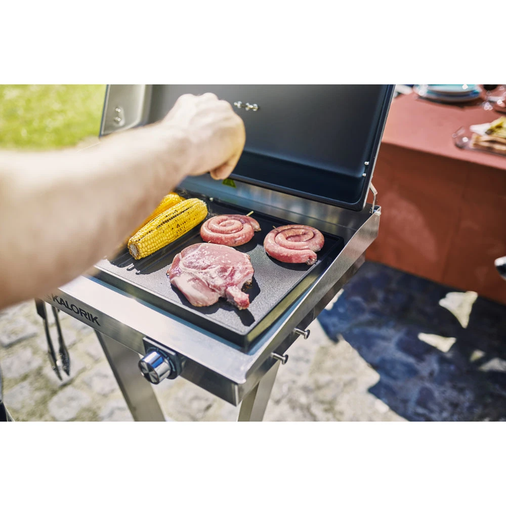 Kalorik Standing Electric BBQ Grill - Silver & Black 6 Kalorik Standing Electric BBQ Grill - Silver & Black - Image 6