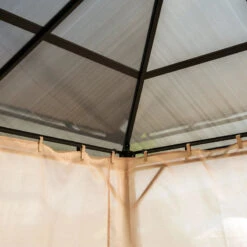 Outsunny Hardtop Gazebo 3.6m X 3m - Brown 26 Outsunny Hardtop Gazebo 3.6m X 3m - Brown -OUTSUNNY Store 4qh50c180e0625e1b jpg