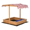 Outsunny Children's Wooden Sandbox With Cover - Wood