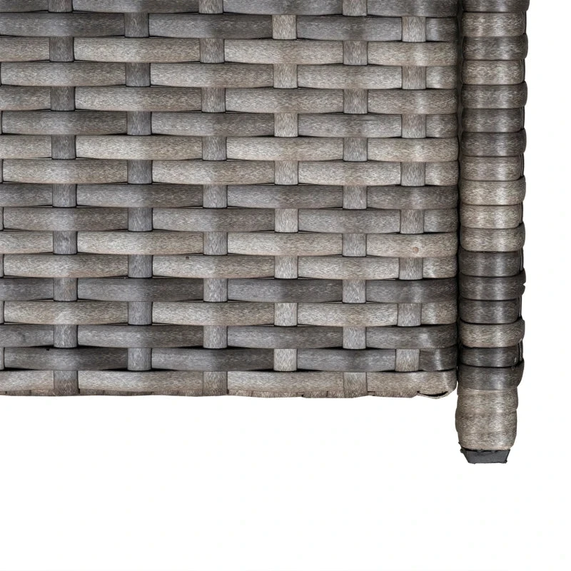 Outsunny Patio Rattan Sofa Set 6 Seater - Grey 10 Outsunny Patio Rattan Sofa Set 6 Seater - Grey - Image 10