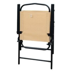 Outsunny 8 Pieces Dining Set Furniture Garden Foldable 6 Chairs 1 Table With Parasol Beige -OUTSUNNY Store 5Dc66017dc2f87b27