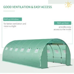 Outsunny Greenhouse Cover Replacement 6 X 3 X 2m - Green -OUTSUNNY Store 5Mtb1017ee2cefbb0 jpg