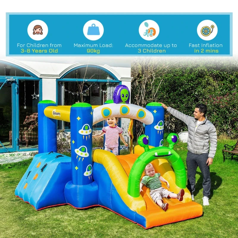 Outsunny Bouncy Castle Alien Design 5 Outsunny Bouncy Castle Alien Design - Image 5