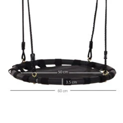 HOMCOM Children's Swing - Black 11 HOMCOM Children's Swing - Black -OUTSUNNY Store 5bqa121803b8108c8 jpg