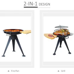 Outsunny Outdoor BBQ With Double Grill And Cutting Board 15 Outsunny Outdoor BBQ With Double Grill And Cutting Board -OUTSUNNY Store 5gSa09181196f9d03 jpg