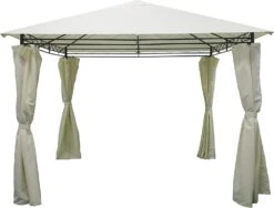 Silver & Stone Outdoor Premium Gazebo - Vienna 3m X 3m - Cream