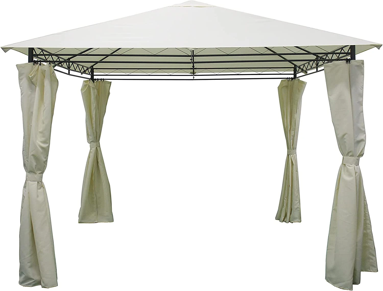 Silver & Stone Outdoor Premium Gazebo - Vienna 3m X 3m - Cream 1 Silver & Stone Outdoor Premium Gazebo - Vienna 3m X 3m - Cream