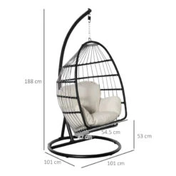 Outsunny Rattan Hanging Egg Chair Black 14 Outsunny Rattan Hanging Egg Chair Black -OUTSUNNY Store 65ga121801c81fd76 jpg