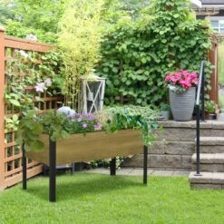 Outsunny Raised Garden Bed Elevated Wood Planter Box 15 Outsunny Raised Garden Bed Elevated Wood Planter Box -OUTSUNNY Store 67E53317e70daf1dc 23937091 7277 44f4 a61f 5a5a84bdee51