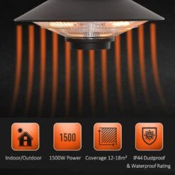 Outsunny 1500W Electric Patio Heater Hanging Heater 12 Outsunny 1500W Electric Patio Heater Hanging Heater -OUTSUNNY Store 69588c17edc655417 84b639a8 4323 4eba b4ba d4ce02ac0987