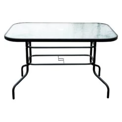 Outsunny 8 Pieces Dining Set Furniture Garden Foldable 6 Chairs 1 Table With Parasol Beige -OUTSUNNY Store 69C27017dc2f87b27