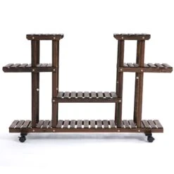 Outsunny Movable 4-Tier Garden Holder Display Shelf -OUTSUNNY Store 6nI29317dc177ede3 3fd0732f 3da0 4b4a b7f8 bb7dfba3538d