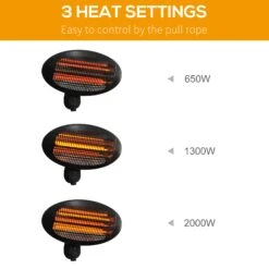 Outsunny Wall Mount Electric Infrared Patio Heater 220V-240V Black 12 Outsunny Wall Mount Electric Infrared Patio Heater 220V-240V Black -OUTSUNNY Store 6qEa0917edc657c65
