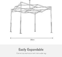 Silver & Stone Outdoor Pop Up Garden Gazebo 3m X 3m - Green -OUTSUNNY Store 712iFl1S1dL. AC SL1500
