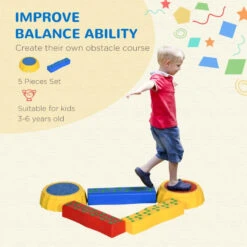 Outsunny Balance Beam Stepping Stones -OUTSUNNY Store 7fG88c182ec73b7eb jpg
