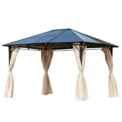 Outsunny Hardtop Gazebo 3.6m X 3m - Brown 29 Outsunny Hardtop Gazebo 3.6m X 3m - Brown -OUTSUNNY Store 8BWa2a17e9069b33f jpg