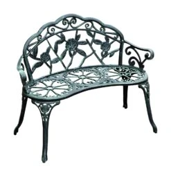 Outsunny Antique Style Garden Bench - Green -OUTSUNNY Store 8gz75e17dc49d9411 a56eb221 aa5b 4260 bf8e 426c7657644c