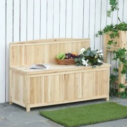 Outsunny Garden Bench - Natural -OUTSUNNY Store 8rxa3d17dc177f10d e1af18bd 8a22 40b6 a836 32effbce018a