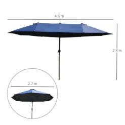 Outsunny Double Parasol 4.6m - Blue 14 Outsunny Double Parasol 4.6m - Blue -OUTSUNNY Store 8y4a121814b8f0efe jpg
