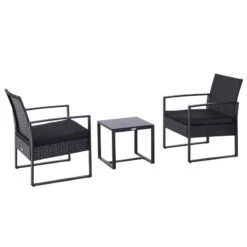 Outsunny Rattan Bistro Set - Black 19 Outsunny Rattan Bistro Set - Black -OUTSUNNY Store 9Gddaa180406a0078 jpg