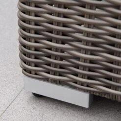 Outsunny 2 Seater Adjustable PE Rattan Wicker Lounge Set Half-Round Wicker Recliner Bed -OUTSUNNY Store 9HZ3d617eecc28ebe