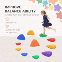 ZONEKIZ Balance Stepping Stones 11 Piece -OUTSUNNY Store 9zza091888f5cfce6 jpg
