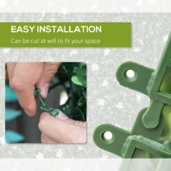 Outsunny Faux Green Floral Wall Trellis - 12 Pieces -OUTSUNNY Store Aho2a817e2f02ca91 66ffa476 0302 4b77 9fc3 2717488d991e