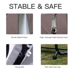 Outsunny Swing Seat 3 Seater - Grey 15 Outsunny Swing Seat 3 Seater - Grey -OUTSUNNY Store AyQb101859afdf2a5 jpg