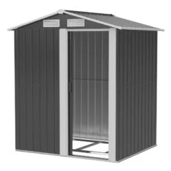 Outsunny Metal Storage Shed With Sliding Door 5ft X 4.3ft - Grey 21 Outsunny Metal Storage Shed With Sliding Door 5ft X 4.3ft - Grey -OUTSUNNY Store BGxdaa18025dd5172 jpg