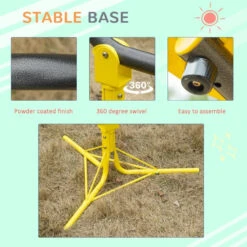 Outsunny See Saw For Ages 3-7 Years, Yellow -OUTSUNNY Store BIU75617f8b4753ea jpg