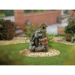 OUTSUNNY Store -OUTSUNNY Store Country Garden Pour inc LED Water Feature 4959090 1