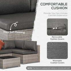 Outsunny Rattan Sofa Set 2.7m - Grey 19 Outsunny Rattan Sofa Set 2.7m - Grey -OUTSUNNY Store Cq688c17efd615681 jpg
