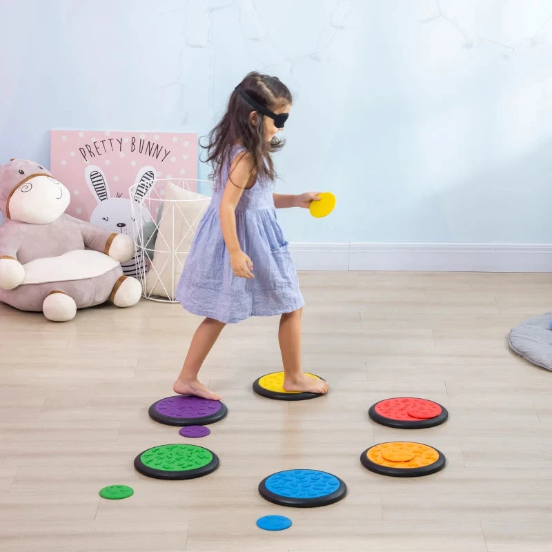 HOMCOM Sensory Balance Step Discs For Kids 2 HOMCOM Sensory Balance Step Discs For Kids - Image 2