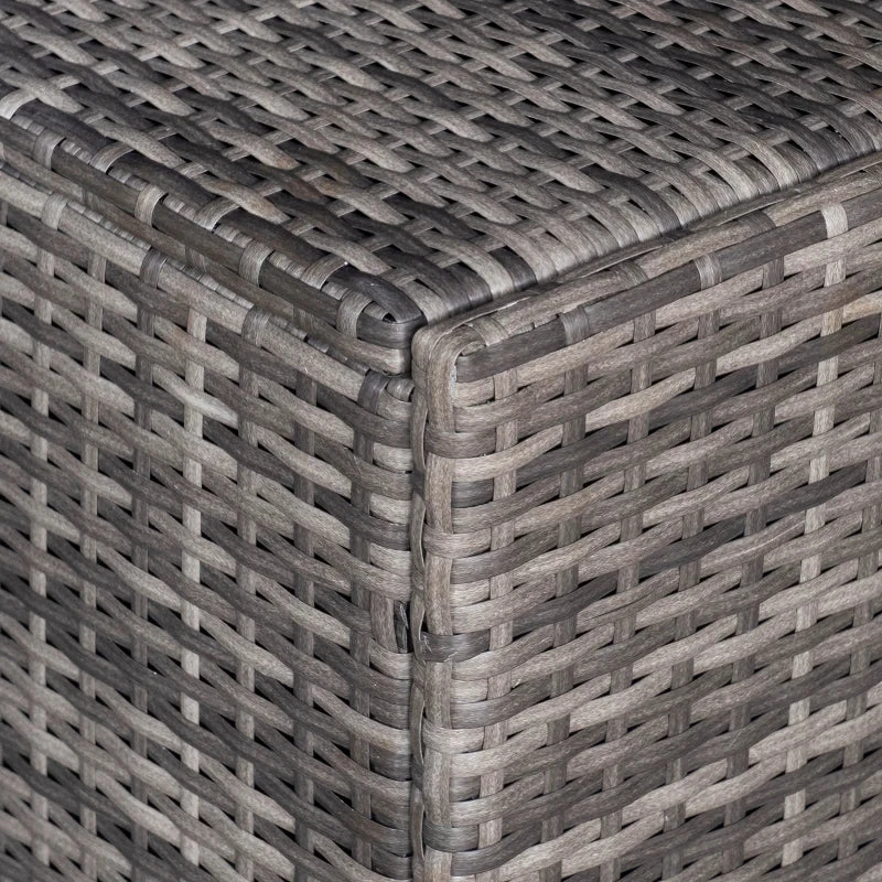 Outsunny Patio Rattan Sofa Set 6 Seater - Grey 8 Outsunny Patio Rattan Sofa Set 6 Seater - Grey - Image 8