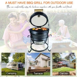 Outsunny Cast Iron Ceramic Kamado Charcoal BBQ Oven -OUTSUNNY Store DqK2dc17dc2f872d4 5d163bf3 9276 4aba 8bb8 6ded23c221d9