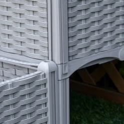 Outsunny Raised Bed Plastic Set Of 4 40x40x44cm - Grey -OUTSUNNY Store E3z3d61801c9faaa0 jpg