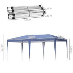 Outsunny Pop Up Gazebo 6m X 3m - Blue 13 Outsunny Pop Up Gazebo 6m X 3m - Blue -OUTSUNNY Store F8V4d8185862ffabc jpg