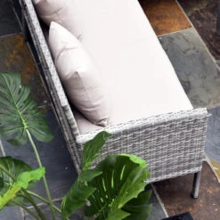 Outsunny Rattan Sofa Set With Coffee Table & Footstools - Grey -OUTSUNNY Store FAP3d617eecc29656 jpg