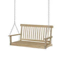 Outsunny-2 Seater Hanging Swing Bench - Wood