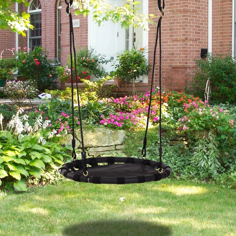 HOMCOM Children's Swing - Black 2 HOMCOM Children's Swing - Black - Image 2