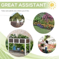 Outsunny Wooden Planter Raised Elevated Garden Bed -OUTSUNNY Store HvN80617dc49d9c77 6d3f0d9e f30d 4c35 96bf c9ca73446f4f