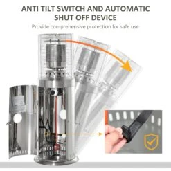 Outsunny 10KW Outdoor Gas Patio Heater Standing Propane Heater 12 Outsunny 10KW Outdoor Gas Patio Heater Standing Propane Heater -OUTSUNNY Store I9ha0917edc6553e3 c986ddbb b3f0 45c8 8f13 56bdb16c524f