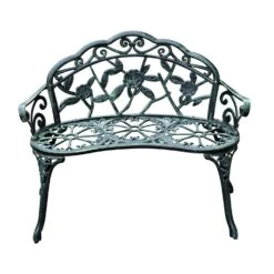 Outsunny Antique Style Garden Bench - Green