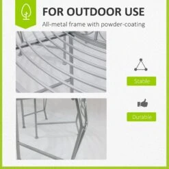 Outsunny Garden Tree Bench Seat - Silver 13 Outsunny Garden Tree Bench Seat - Silver -OUTSUNNY Store IVt9de17dc2660028 afb62de3 616e 48a4 8756 db5505b613f9