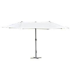 Oasis 4.6 M Double Sided Umbrella Parasol - White