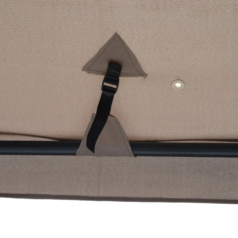 Outsunny Outdoor Gazebo 295L X 295W X 263Hcm-Taupe 8 Outsunny Outdoor Gazebo 295L X 295W X 263Hcm-Taupe - Image 8