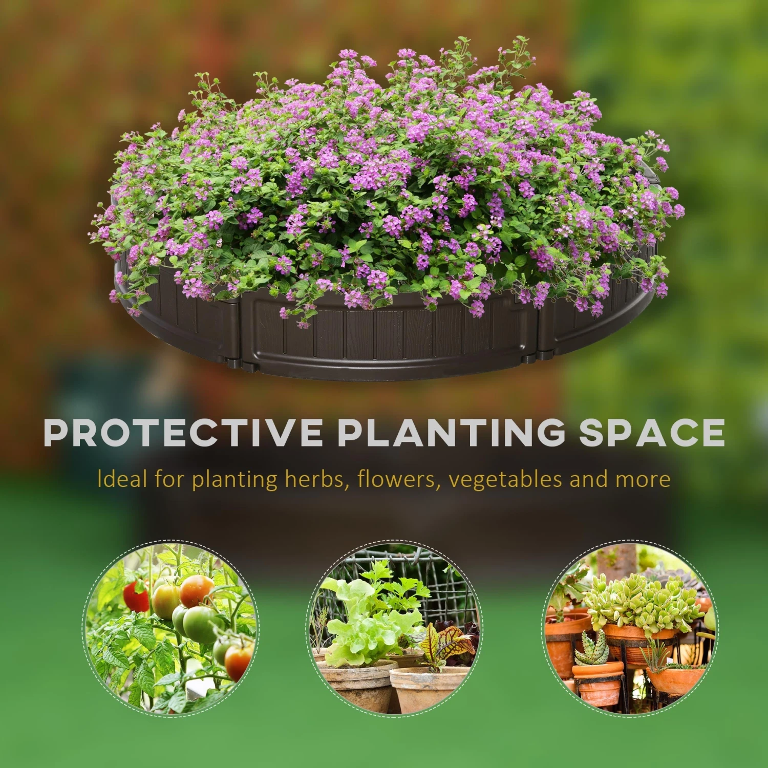 Outsunny Round Cultivation Bed 4 Outsunny Round Cultivation Bed - Image 4