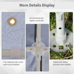 Outsunny 3 X 3 Meter Outdoor Gazebo Garden Canopy Tent Sun Shade Event Shelter With Mesh Screen Side Walls, Grey -OUTSUNNY Store K4j06817dc2415e89 ba4f0ec2 bddf 4f51 9082 266de9d04ae7