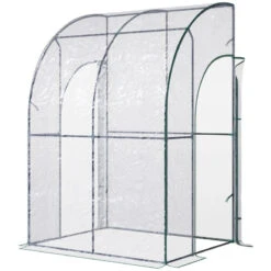 Outsunny Greenhouse Lean To 143x118x212 Cm - Clear 23 Outsunny Greenhouse Lean To 143x118x212 Cm - Clear -OUTSUNNY Store K7Kdaa17ee2cf1040 jpg
